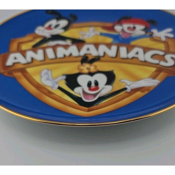 1994 ANIMANIACS Wakko Yakko Dot Warner Bros. Limited Edition Plate 004/2500 - Picture 5 of 10